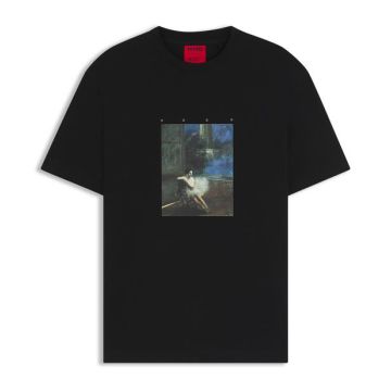 HU t-shirt 50545995 10266462 001 czarny 
