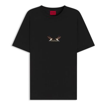 HU T-shirt 50549154 10272987 001 czarny 