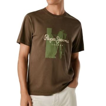 PJ t-shirt PM5010099 898 brązowy