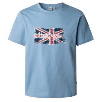 PJ t- shirt PM509384 532 błękitny