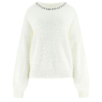 GU sweter W5BR58Z3BH0 G106 biały 