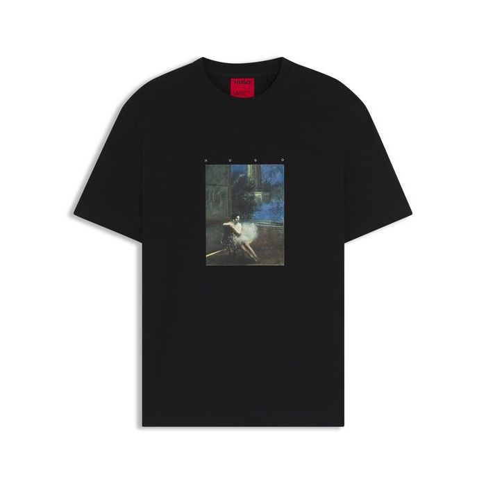 HU t-shirt 50545995 10266462 001 czarny 