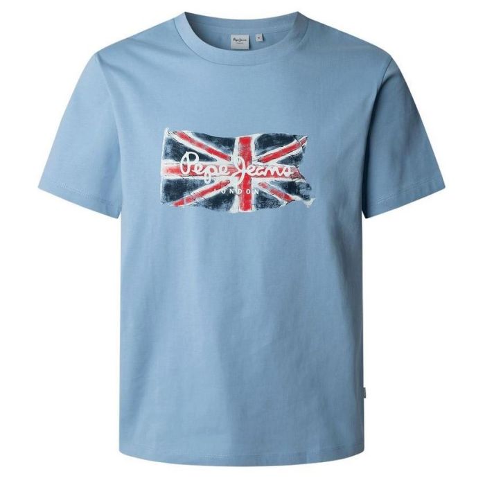 PJ t- shirt PM509384 532 błękitny