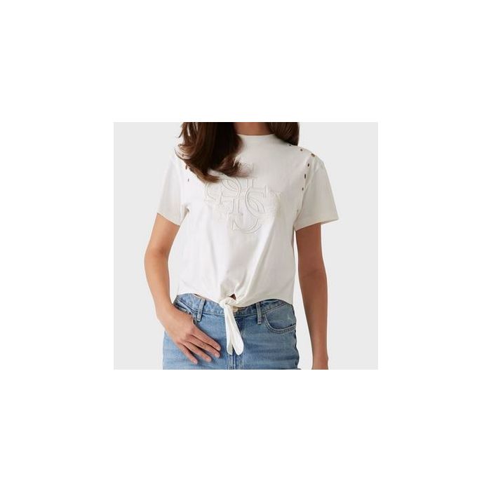 GU t-shirt W5GI18I3Z14 G012 kremowy 