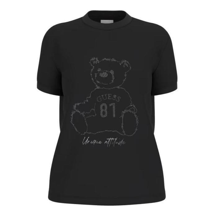 GU t-shirt V5BI16 K8FQ4 JBLK czarny 