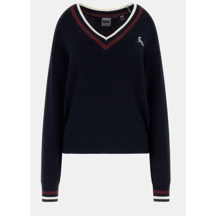 GU sweter V5BR01Z1152 A74A granatowy